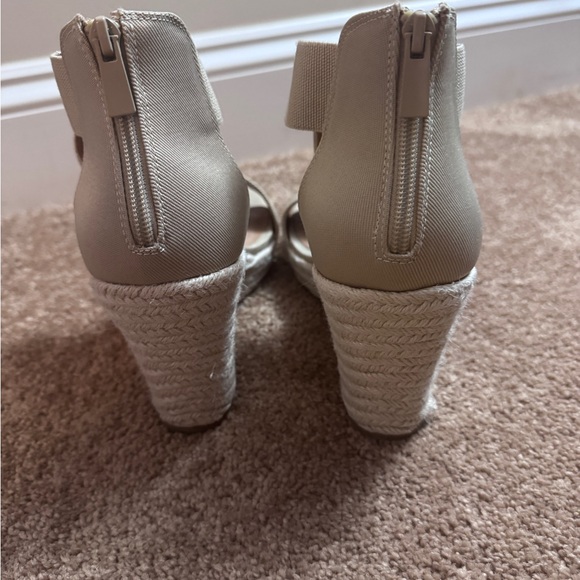 Stretch platform wedge sandals - Picture 4 of 6